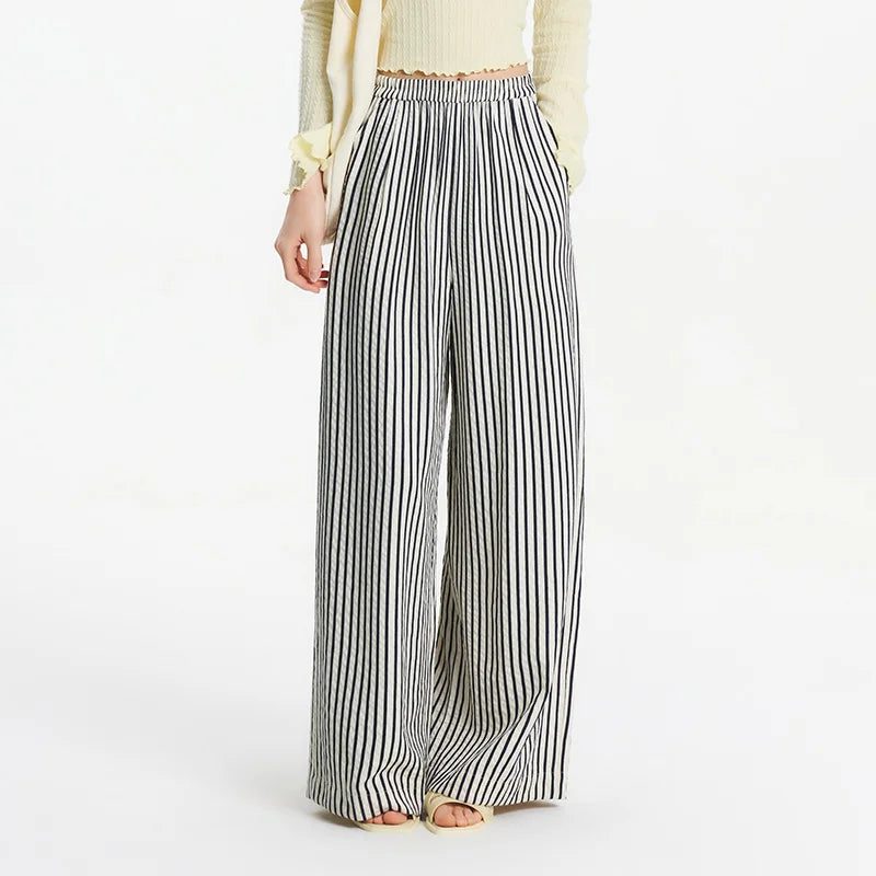 Y2K Striped Wide Leg Pants - Image 4