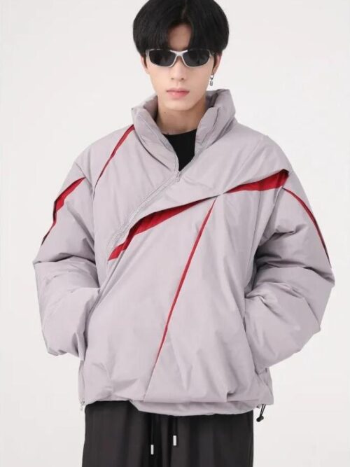Y2K Zipper Puffer Jacket